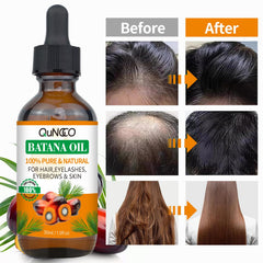 QUNGCO pouring oil onto hands demonstrating easy application and quick absorption