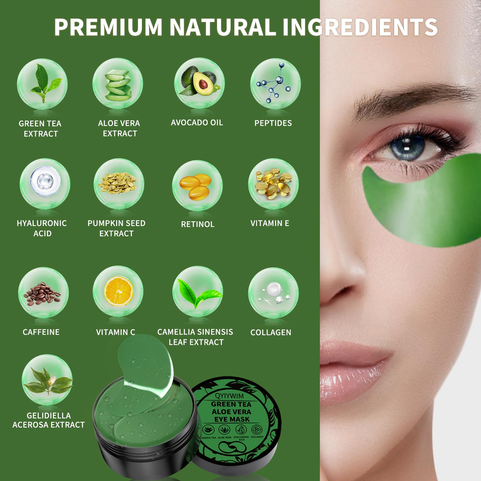 Qyiywim serum texture detail showing hydrating gel and visible moisture