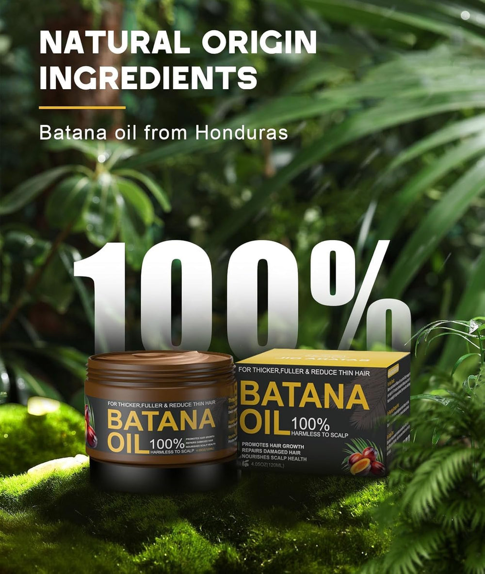 Qytin Batana jar open displaying dense paste texture and nourishing benefit