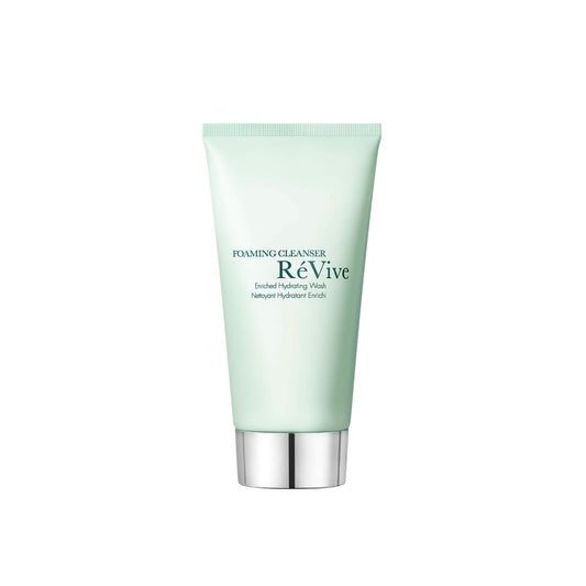 RéVive bottle front view showing clean packaging and hydrating cleanser
