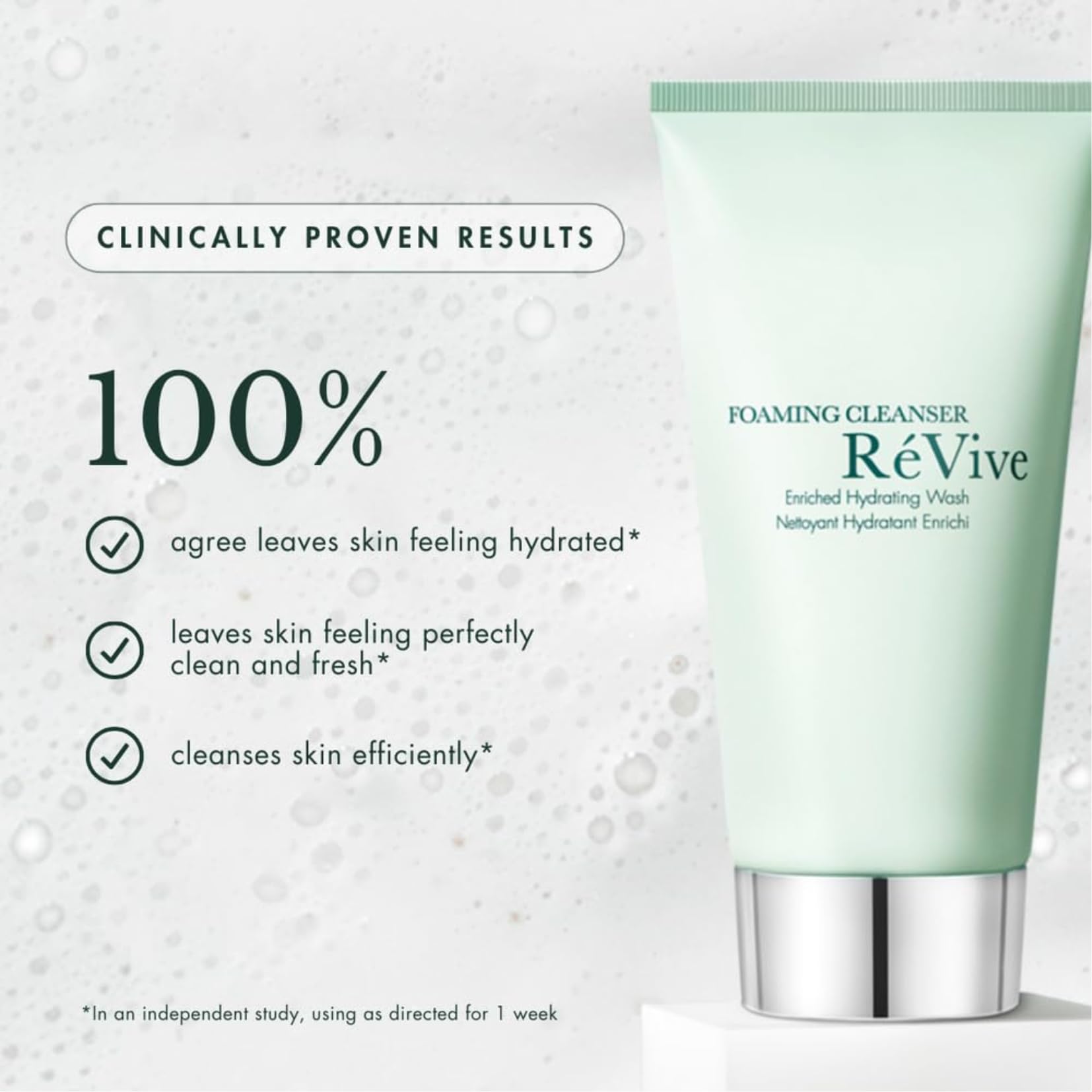 Vitamin E beads in RéVive formula dissolving for antioxidant skin support