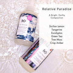 R+Co foam applied to scalp during use, illustrating gentle buildup removal and soothing benefit