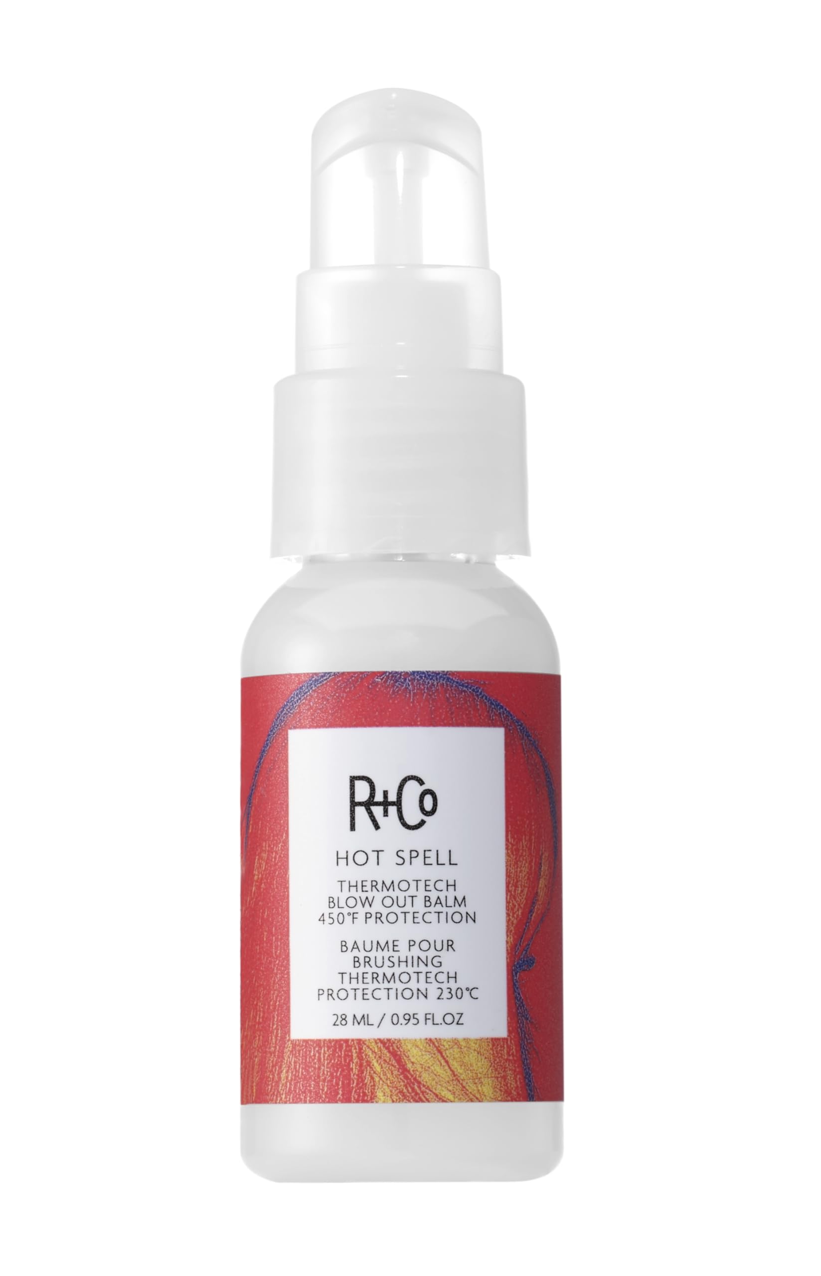 R+Co Hot Spell front bottle showing label and 1 oz size for travel