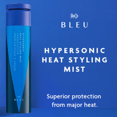 R+Co Hypersonic mist spraying onto hair for heat protection