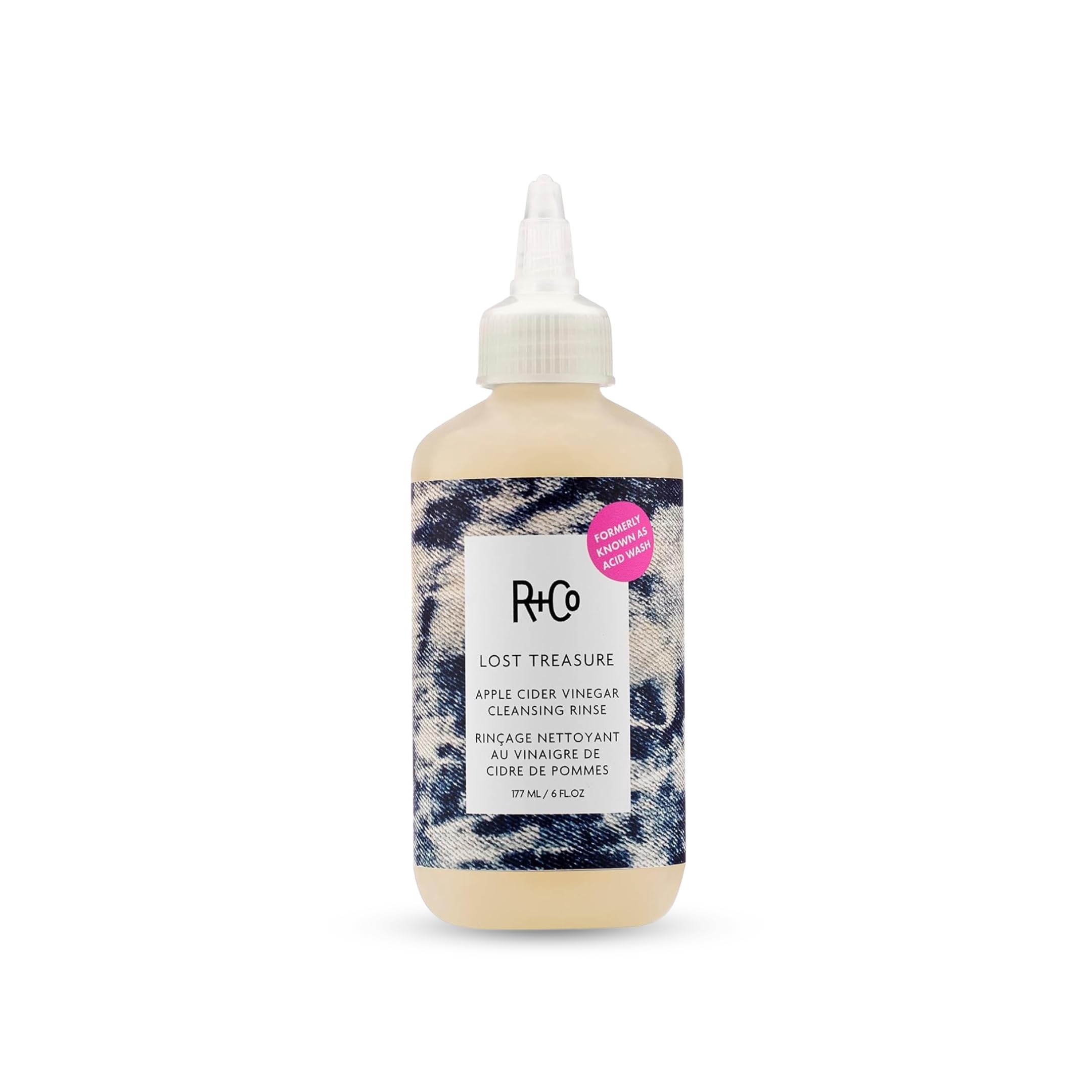 R+Co Lost Treasure front bottle showing size and branding for easy recognition and purchase