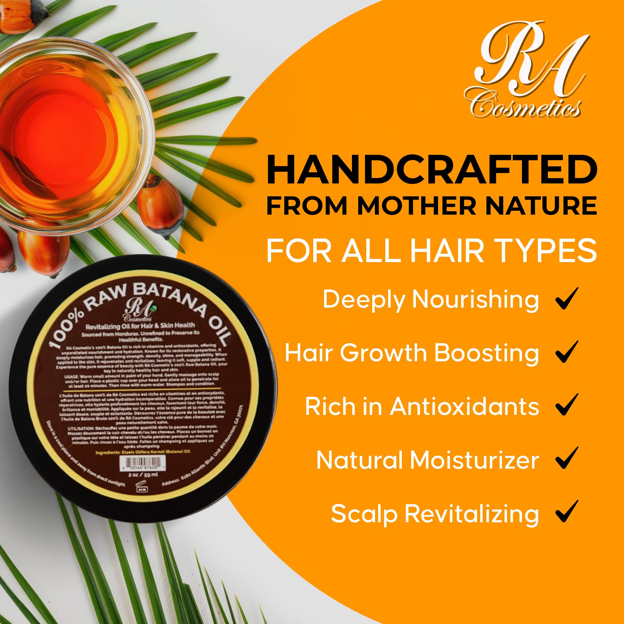 RA COSMETICS warming paste in hands demonstrating easy application benefit