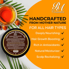 RA COSMETICS warming paste in hands demonstrating easy application benefit