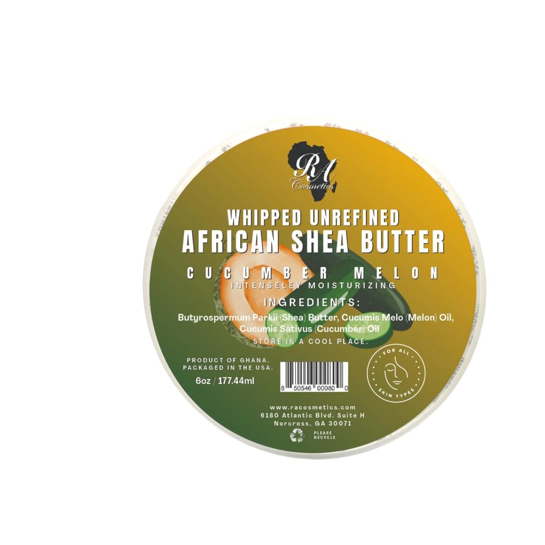 RA COSMETICS front jar showing cucumber-melon label and moisturize benefit