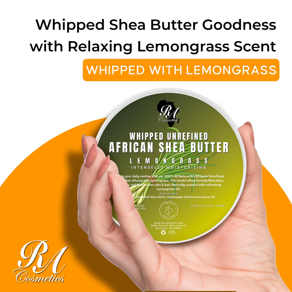 RA COSMETICS open jar displaying light whipped texture for easy application