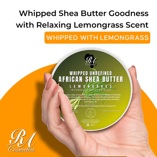RA COSMETICS open jar displaying light whipped texture for easy application