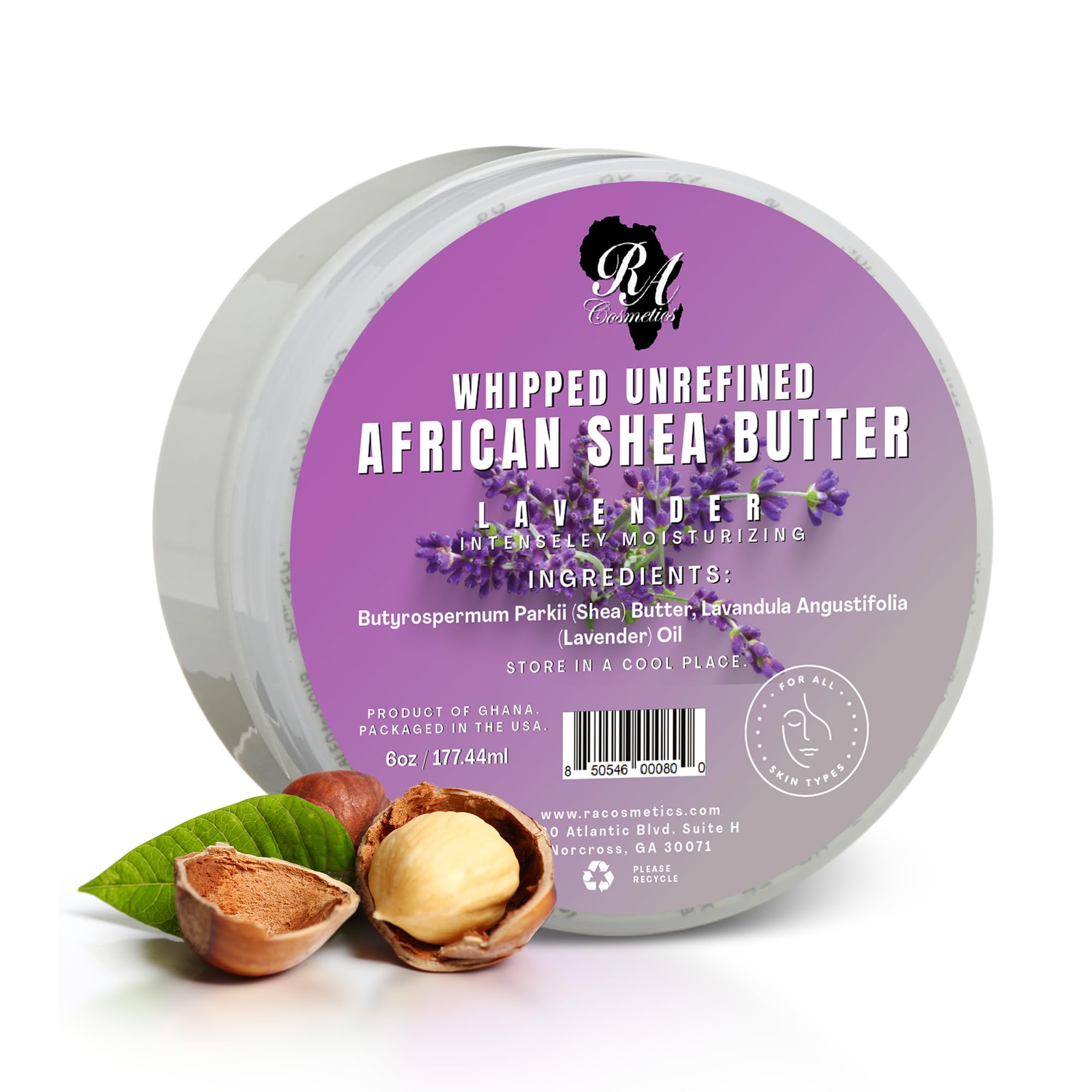 RA COSMETICS jar front view showing label and 6oz size for trusted moisturizer