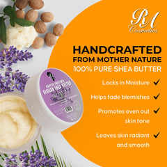 RA COSMETICS lavender sprig beside jar showing calming scent and natural aroma