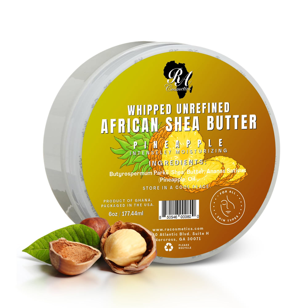 RA COSMETICS whipped texture close-up showing creamy butter for easy absorption