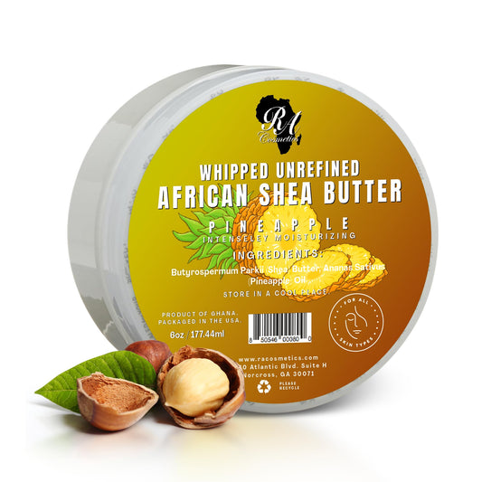 RA COSMETICS whipped texture close-up showing creamy butter for easy absorption