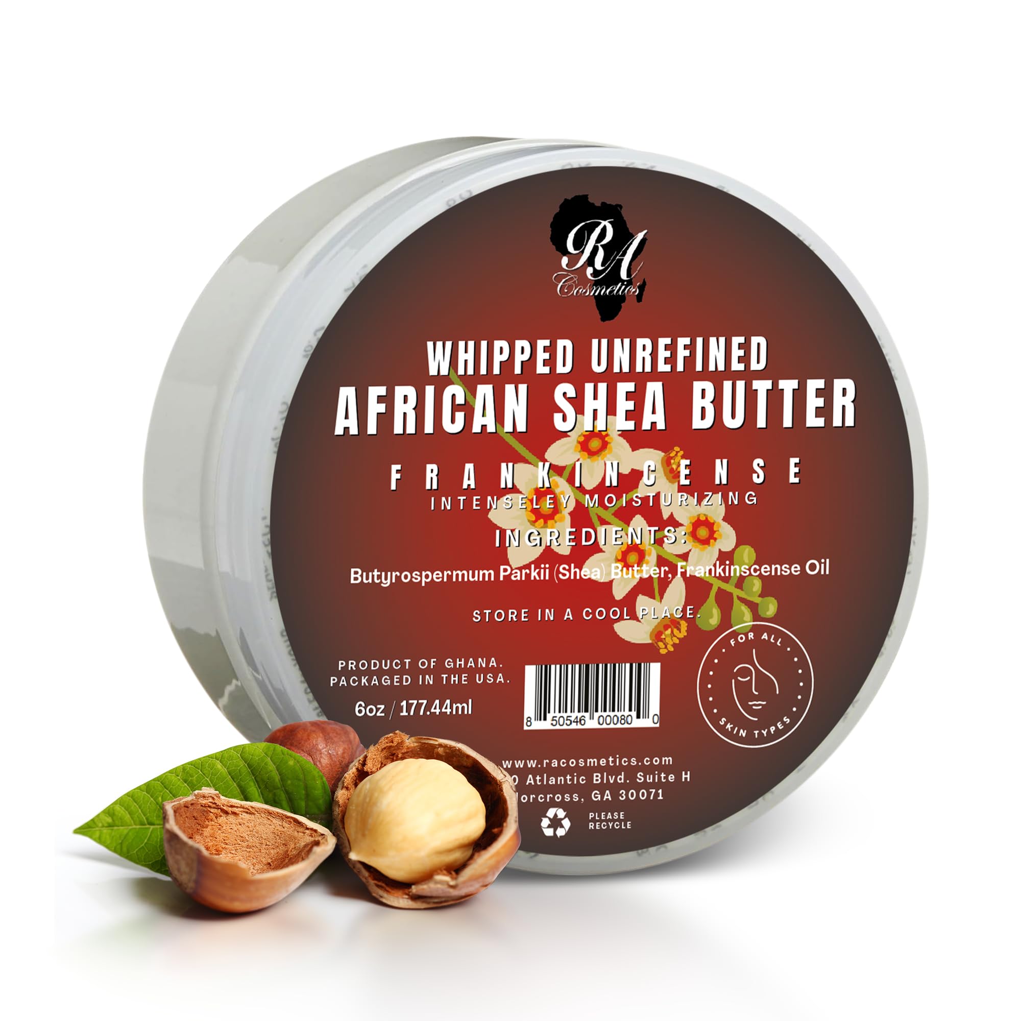 RA COSMETICS jar front view showing clean labeling and natural benefit