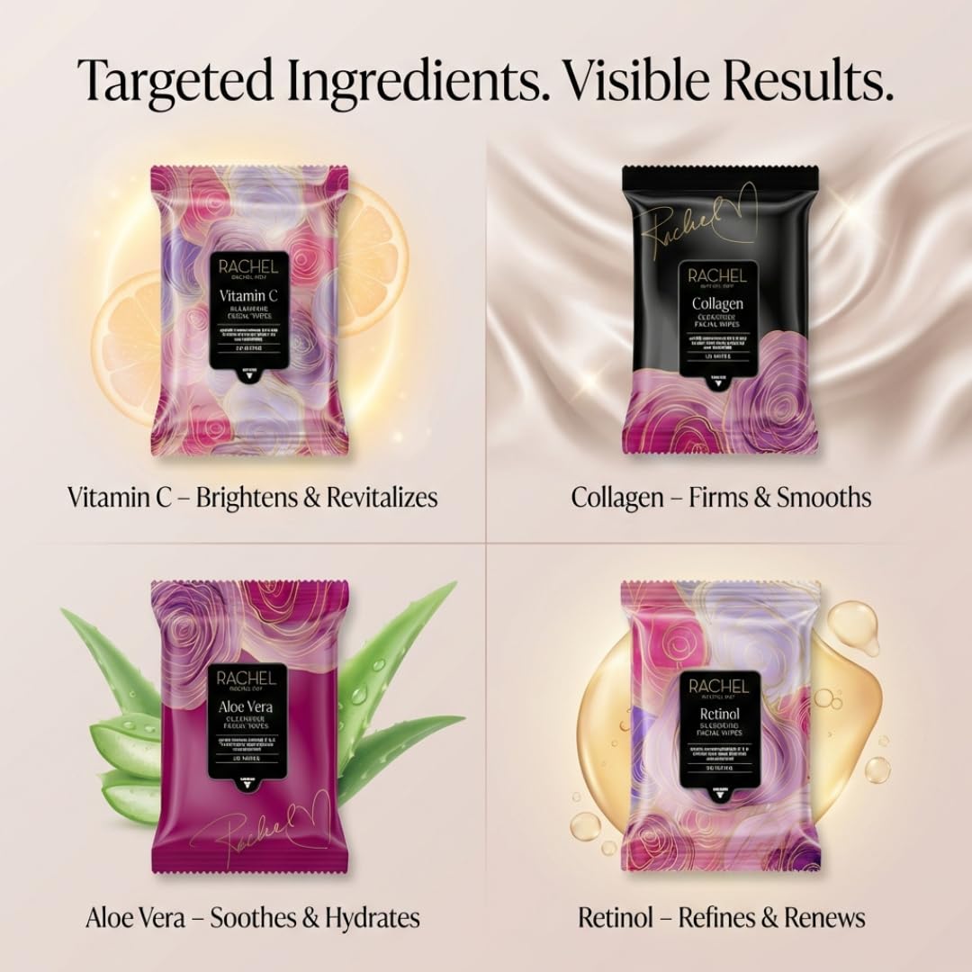 RACHEL Rachel Roy wipe in hand demonstrating easy makeup removal on the go