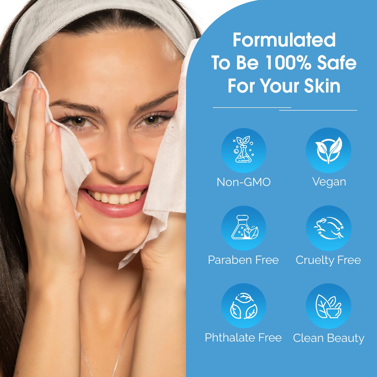 Radiant Aura ingredient drops highlighting hyaluronic acid benefits