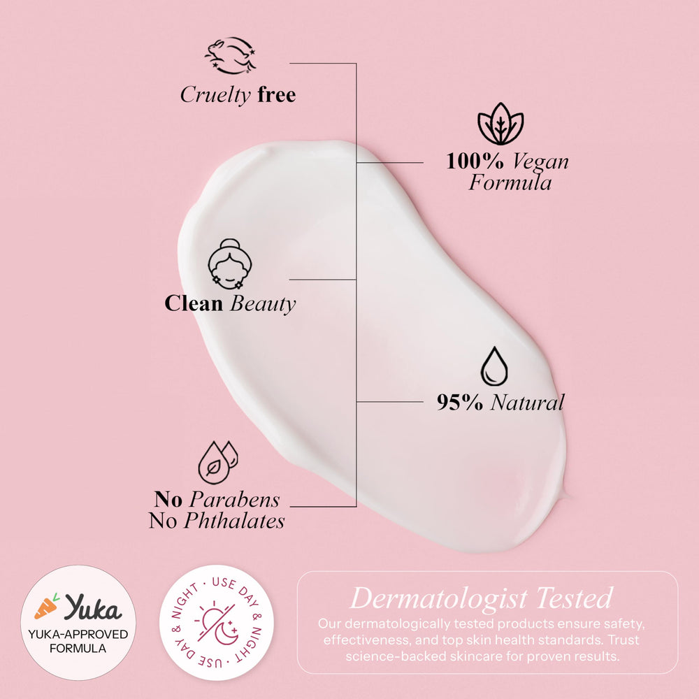 Radiant Aura product with hyaluronic visual to show hydration and plumping benefit