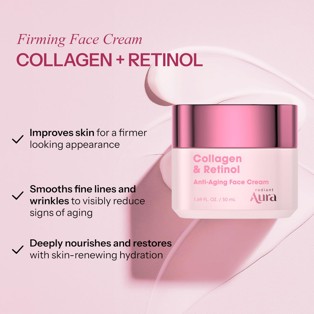 Radiant Aura cream close-up texture highlighting silky, fast-absorbing finish