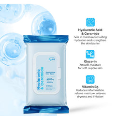 Radiant Aura wipe in hand removing makeup for quick cleansing