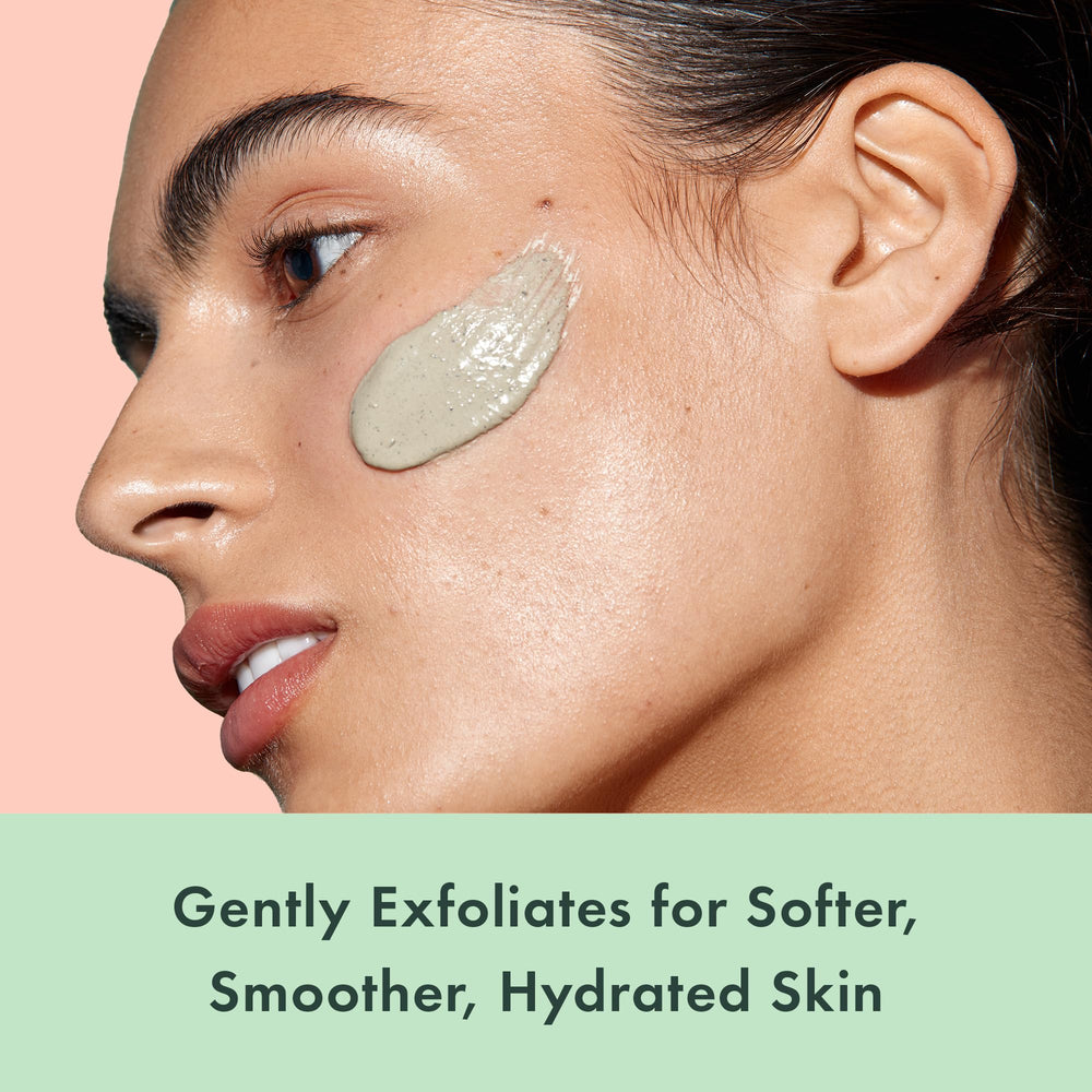 Rael close-up tea tree leaves and dried cica showing natural exfoliating benefit