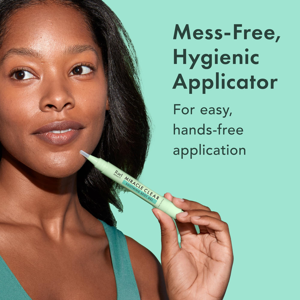 Rael silicone applicator close-up for hygienic precise blemish application