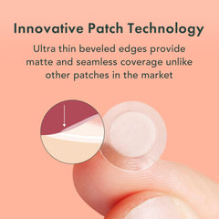 Rael patch applied on skin demonstrating invisible coverage and protection