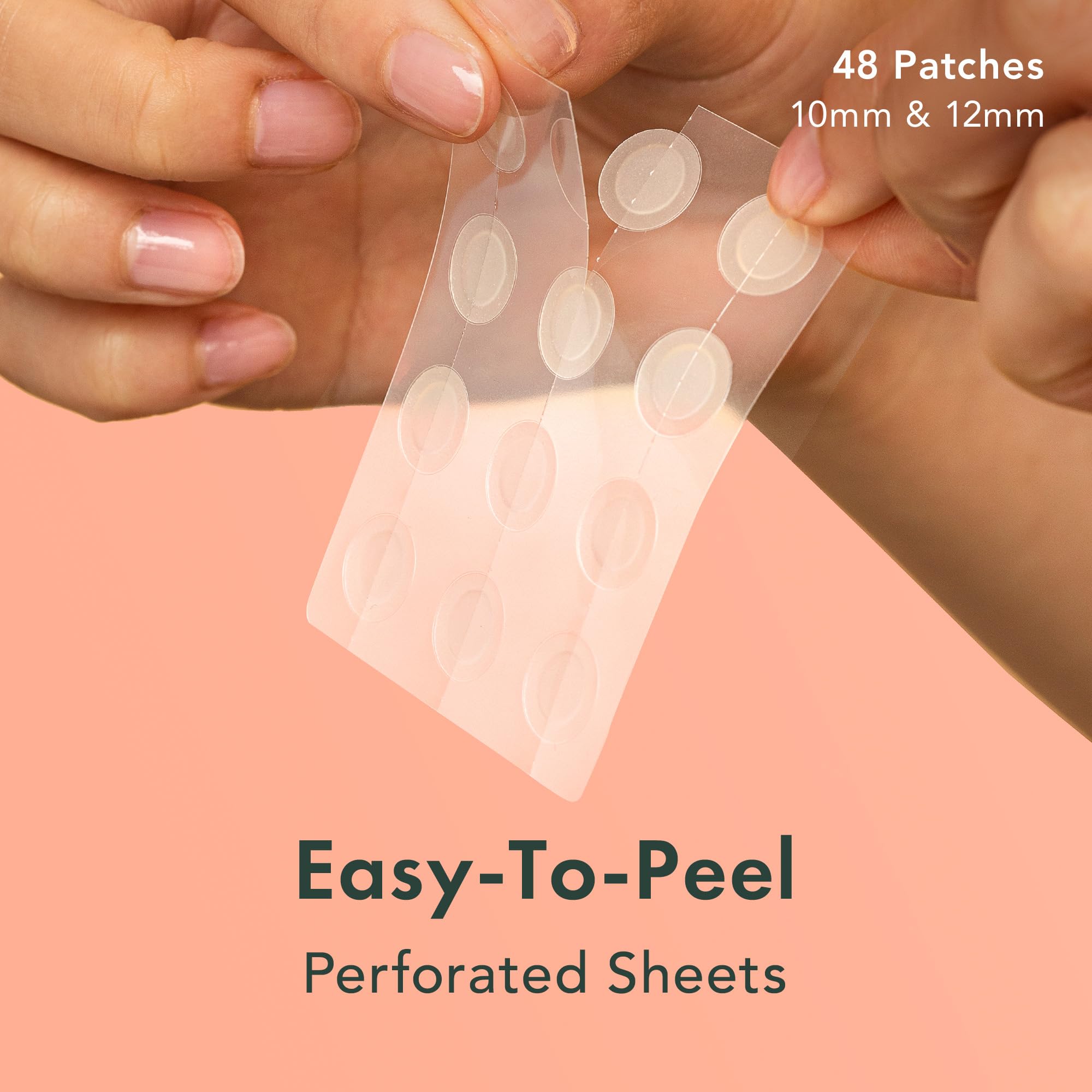 Rael close-up of patch texture highlighting absorbent hydrocolloid core