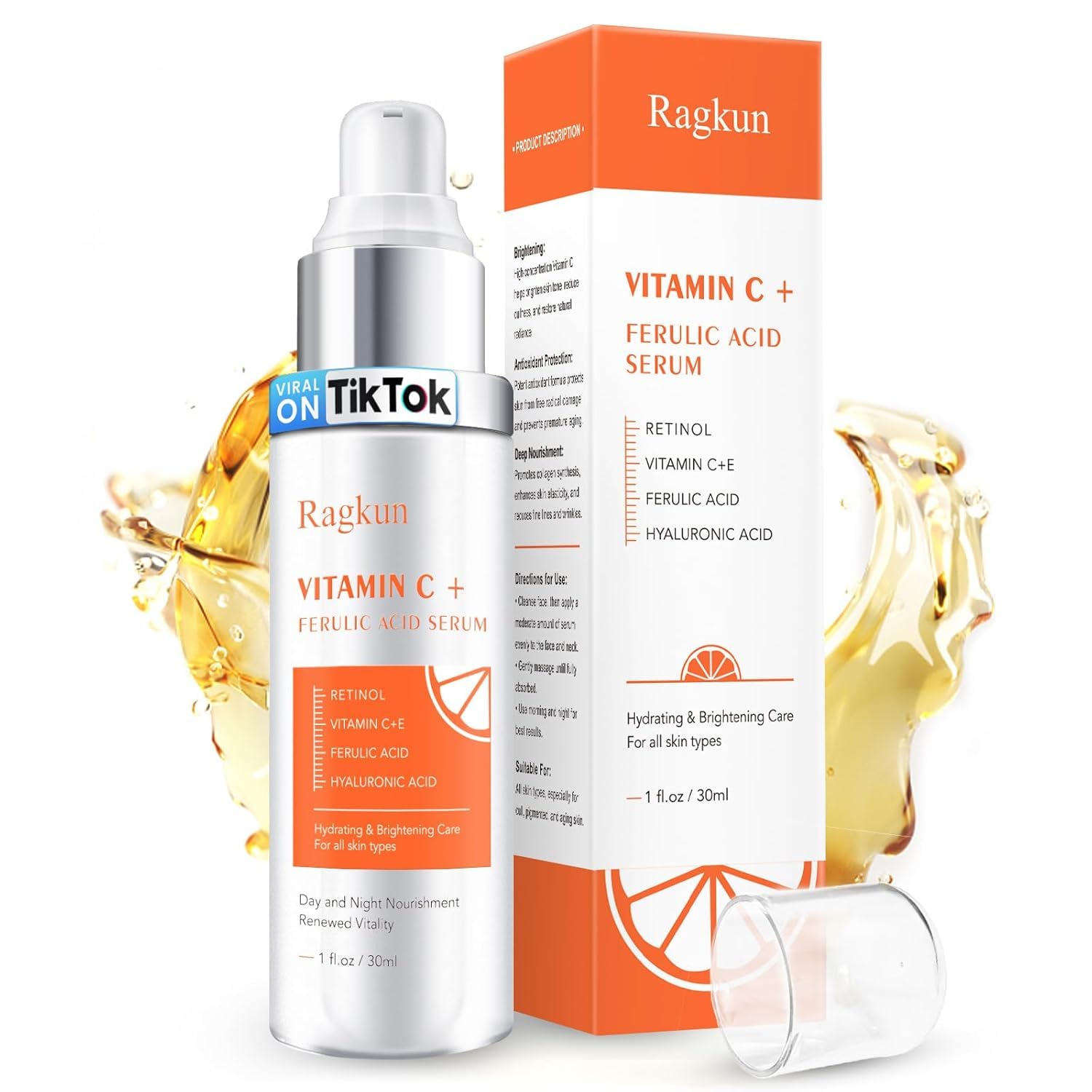 Ragkun front pump bottle showing neat packaging and easy dosing benefit