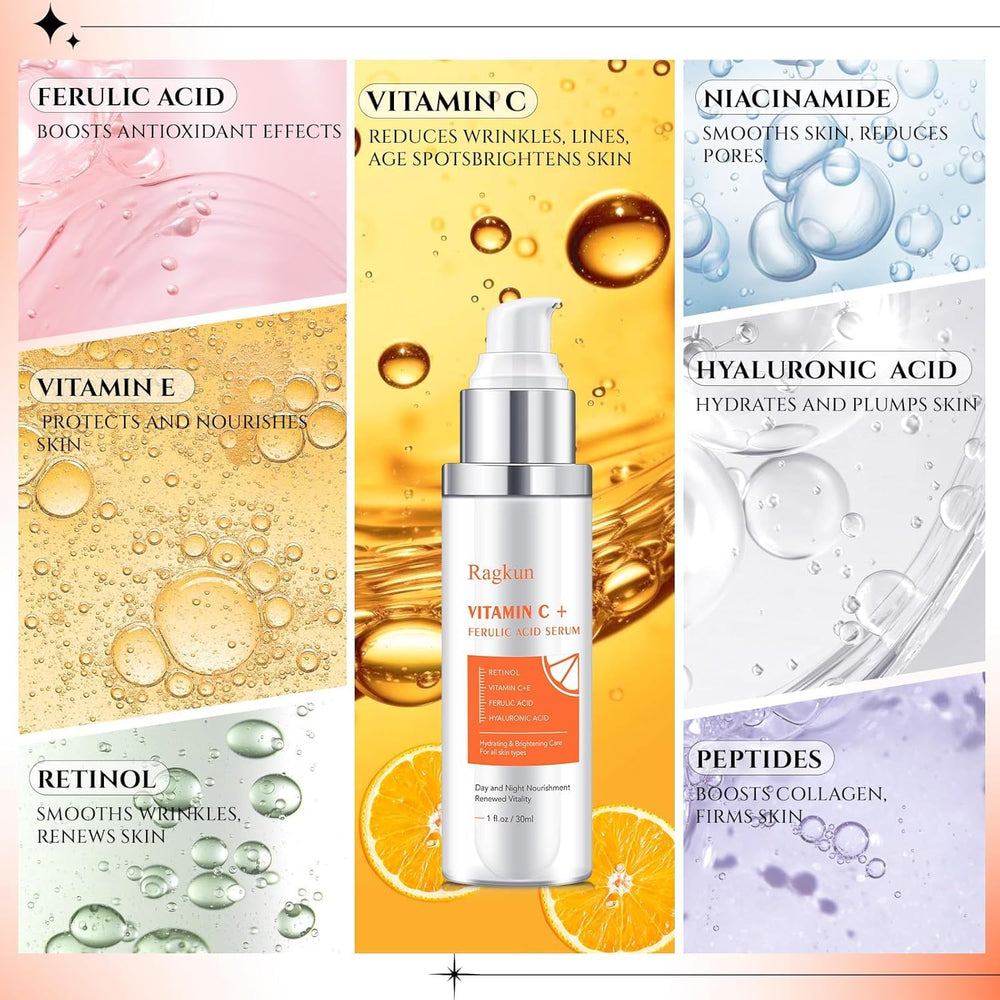 Ragkun nighttime routine scene showing serum use for evening replenishment benefit