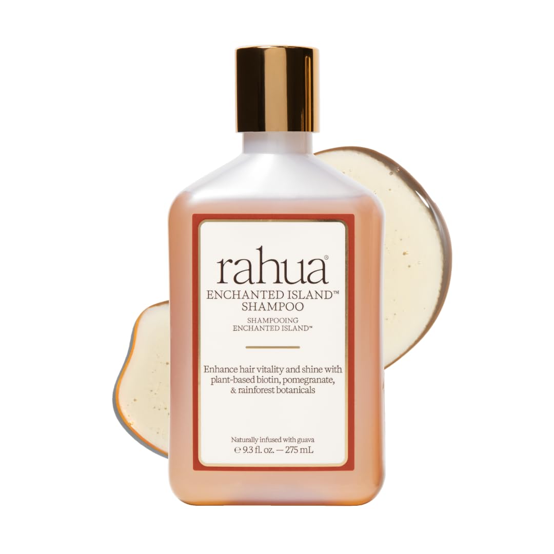 Rahua bottle front view showing product branding and benefit