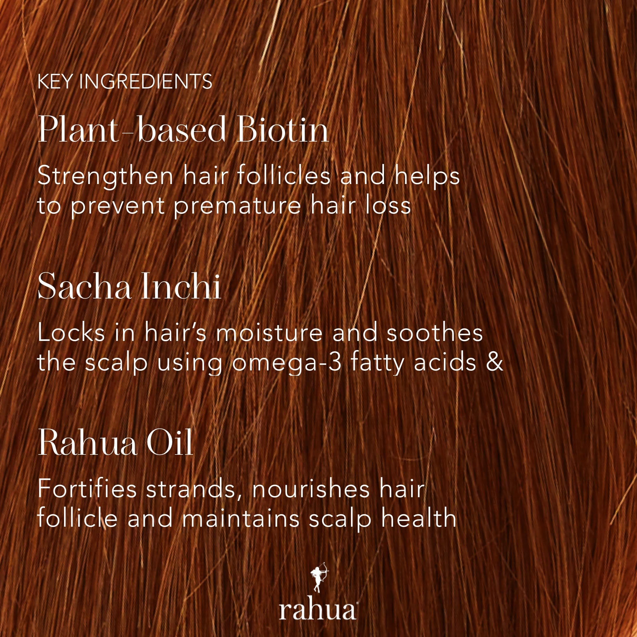 Rahua shampoo pouring into hand illustrating easy application