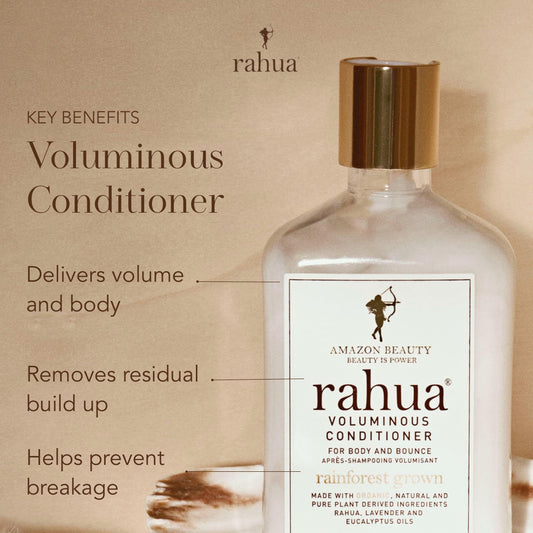 Rahua back label with ingredient list and usage instructions for transparency