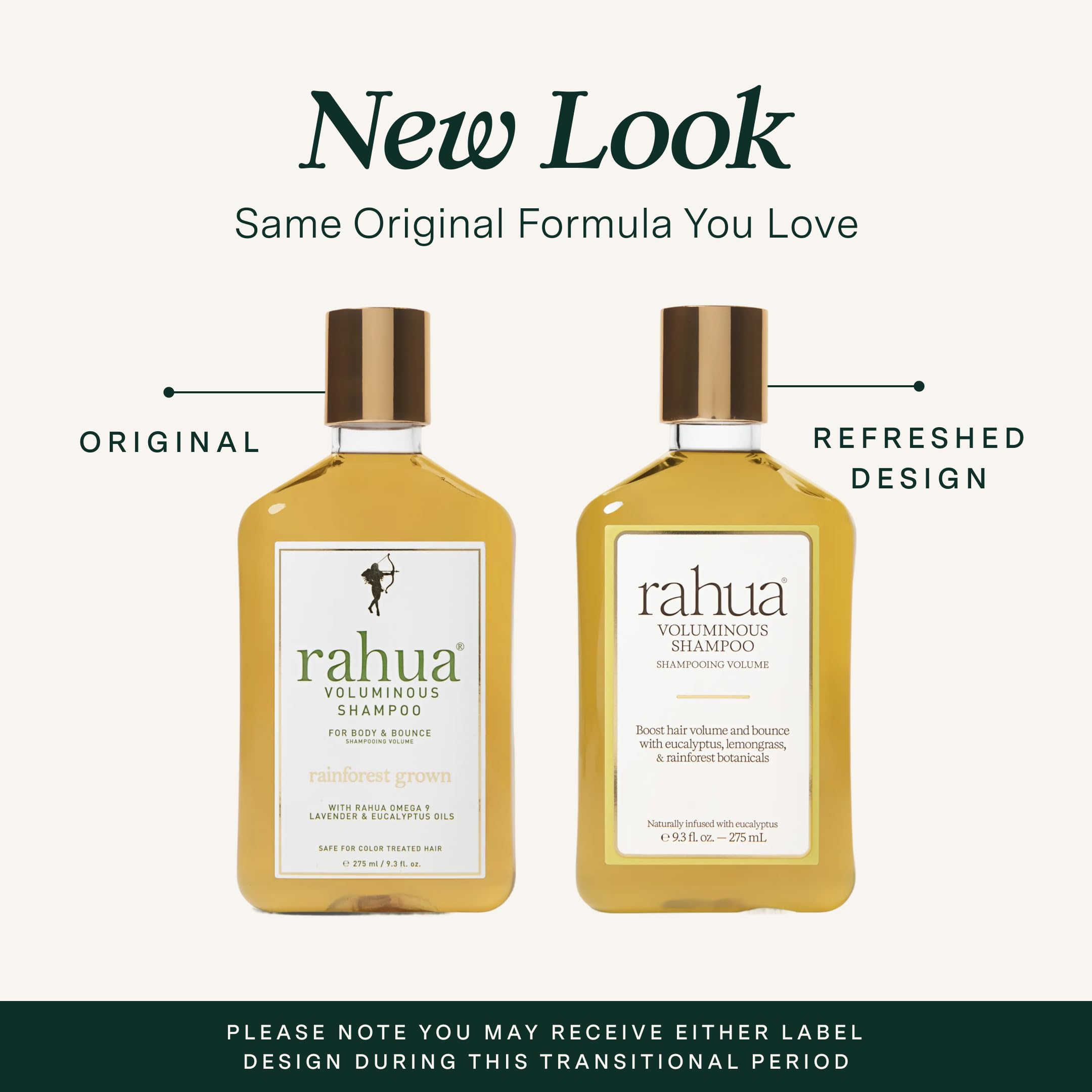 Rahua shampoo lathering from pump demonstrating gentle foam and light cleansing benefit