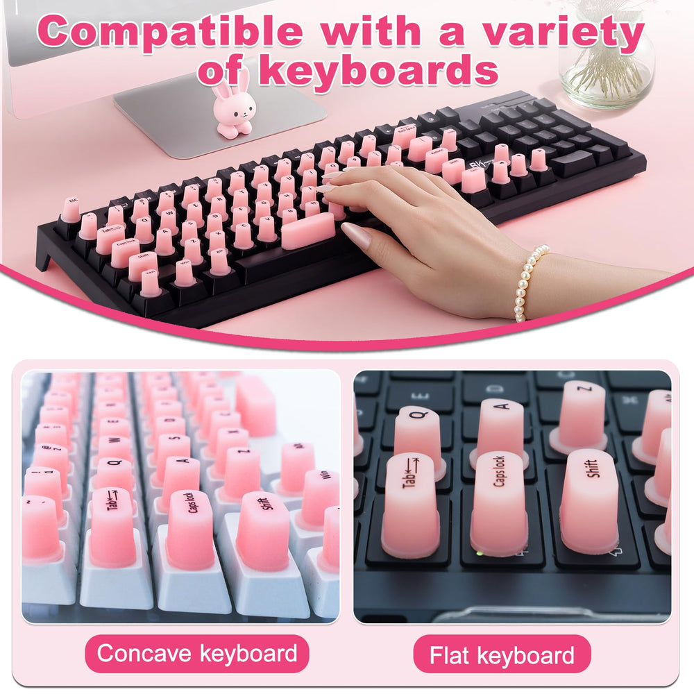 Raisetip size comparison with fingers shows raised height aiding nail clearance