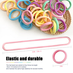 Random Mood hair tie securing a ponytail, comfortable and no-crease