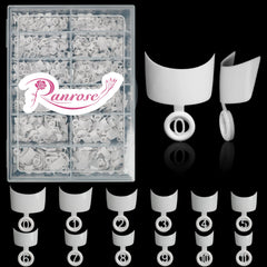 ranrose front packaging showing the full 600-piece French short nail set for easy storage