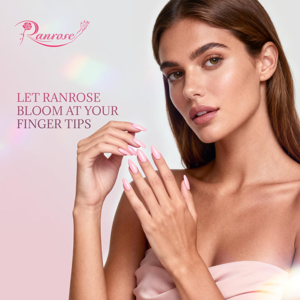 ranrose almond tips worn on hands showing finished look benefit salon-style appearance