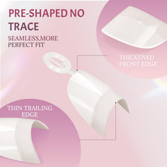 ranrose polished french example illustrating neat short French manicure finish