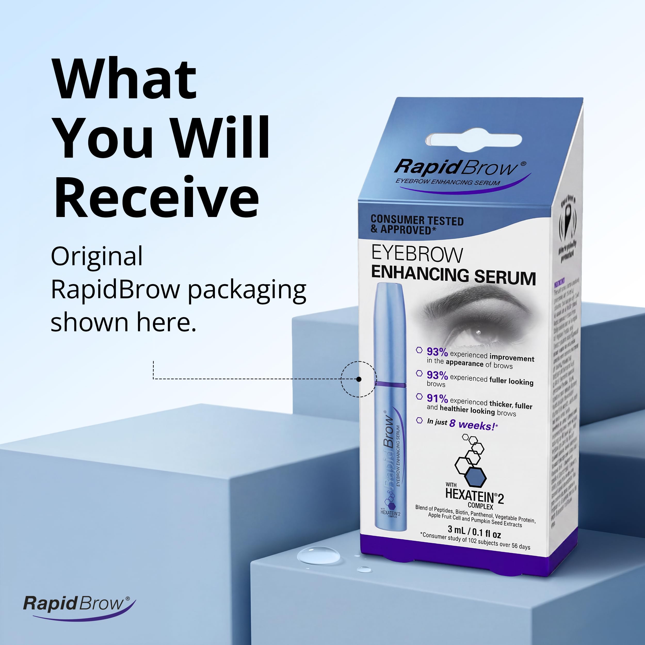 RapidBrow cruelty-free badge reinforcing ethical, animal-friendly formulation