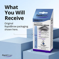 RapidBrow cruelty-free badge reinforcing ethical, animal-friendly formulation