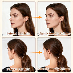 RAQEHO back-of-head bun shaped with mesh for round fullness and smooth silhouette
