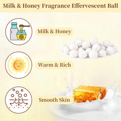 RAQEHO tablet fizzing and dissolving in water, visualizes active soak benefit