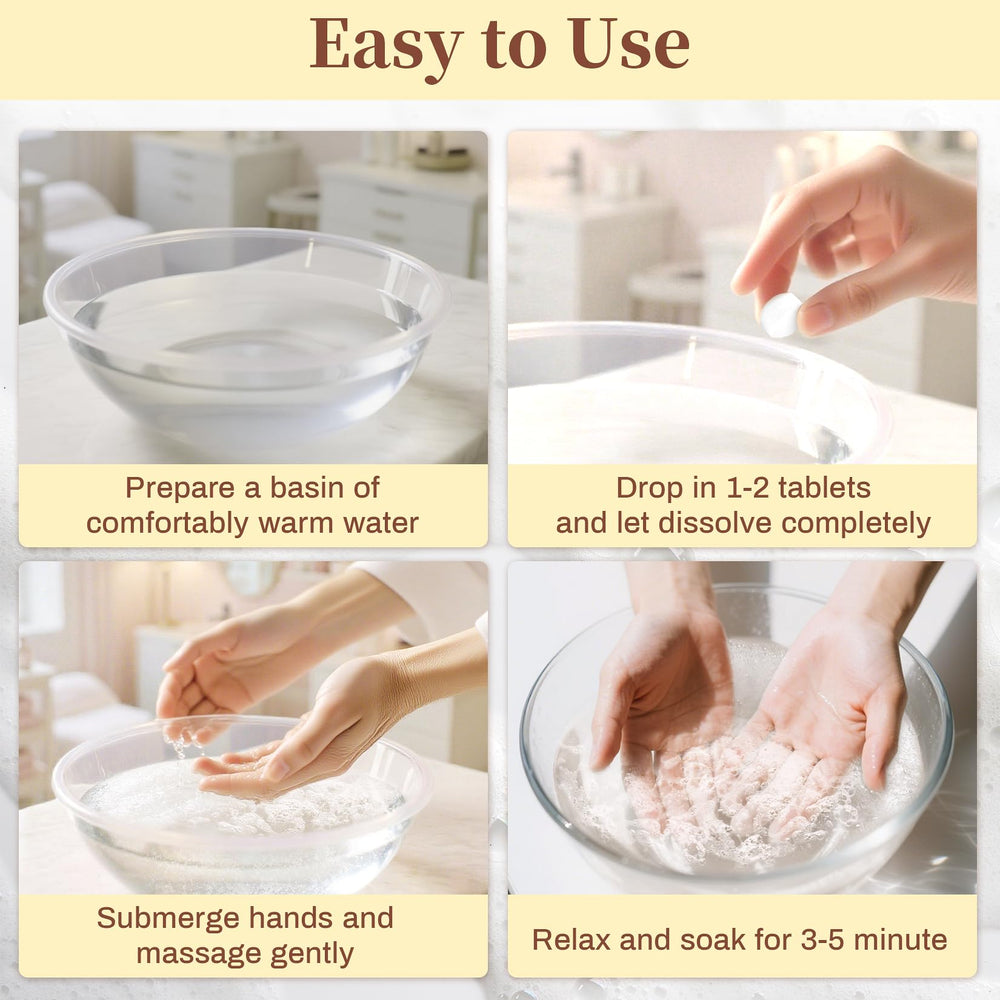 RAQEHO foot soak in tub with relaxed setting, highlights travel-friendly care