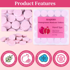 RAQEHO foot soak tub with tablets, demonstrating foot care and deeper moisturization