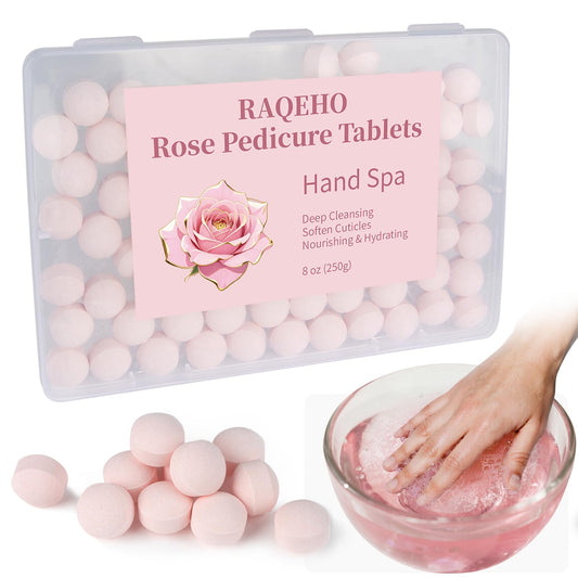 RAQEHO jar front packaging showing 80-count tablets and clear label benefit