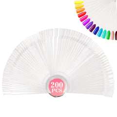 RAQEHO front view of clear fan swatches showing organized colors benefit