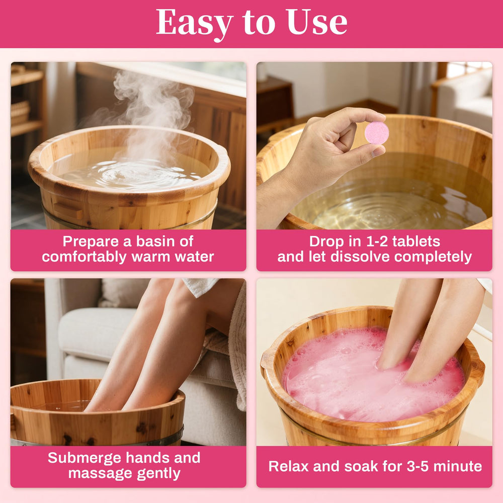 RAQEHO open jar displaying 40 tablets for compact, mess-free nail prep