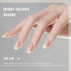 RARJSM brush applying gel on nail showing easy precise application and smooth coverage
