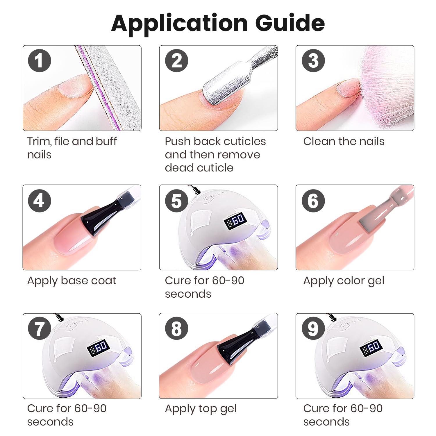 RARJSM being applied on nails to protect polish and add shine